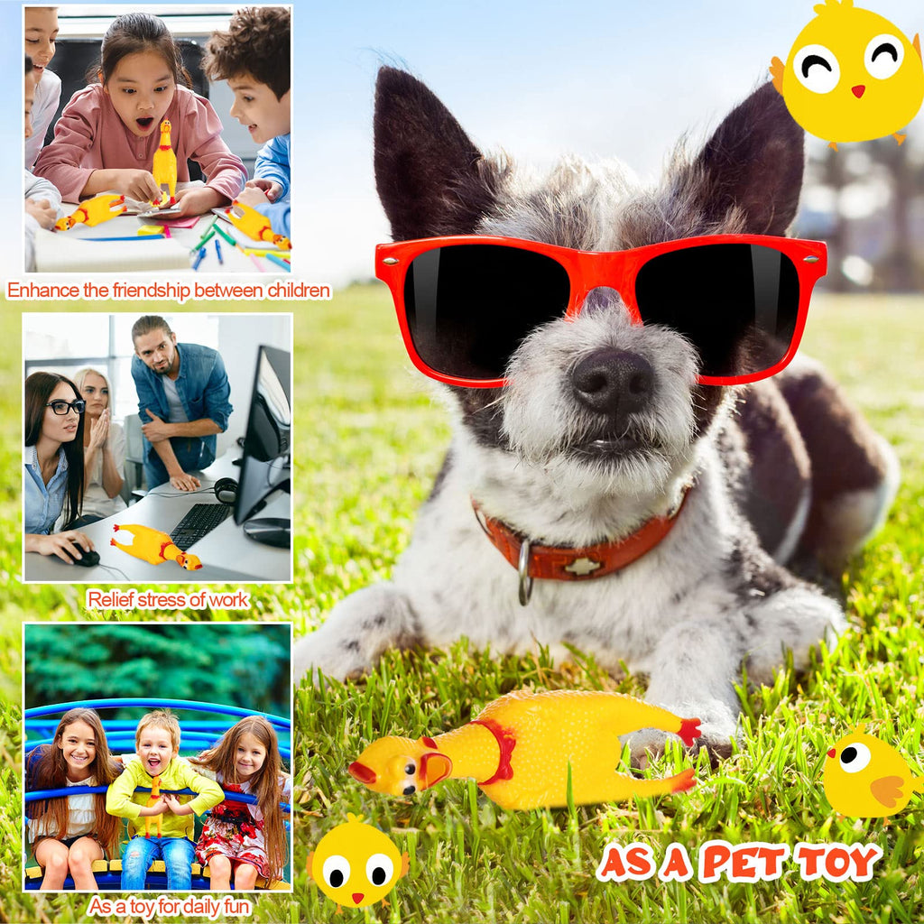 50 Pcs Yellow Rubber Chickens X610