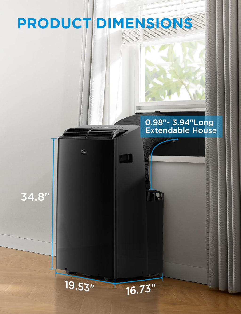 14,000 BTU Portable Air Conditioner with Heat B902364