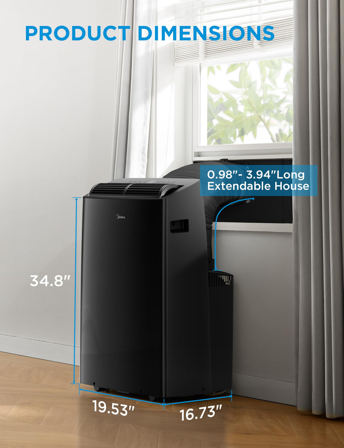 14,000 BTU Portable Air Conditioner with Heat B902364