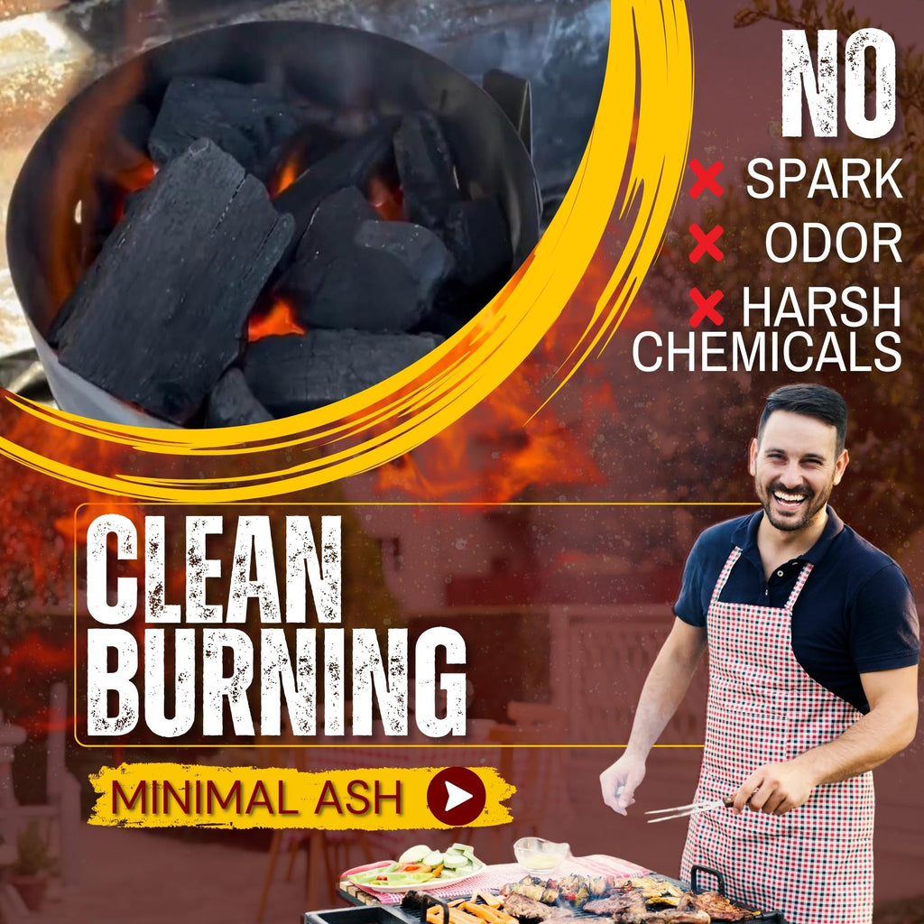 Extra Large Lump Charcoal White Quebracho Wood 33lb T82654
