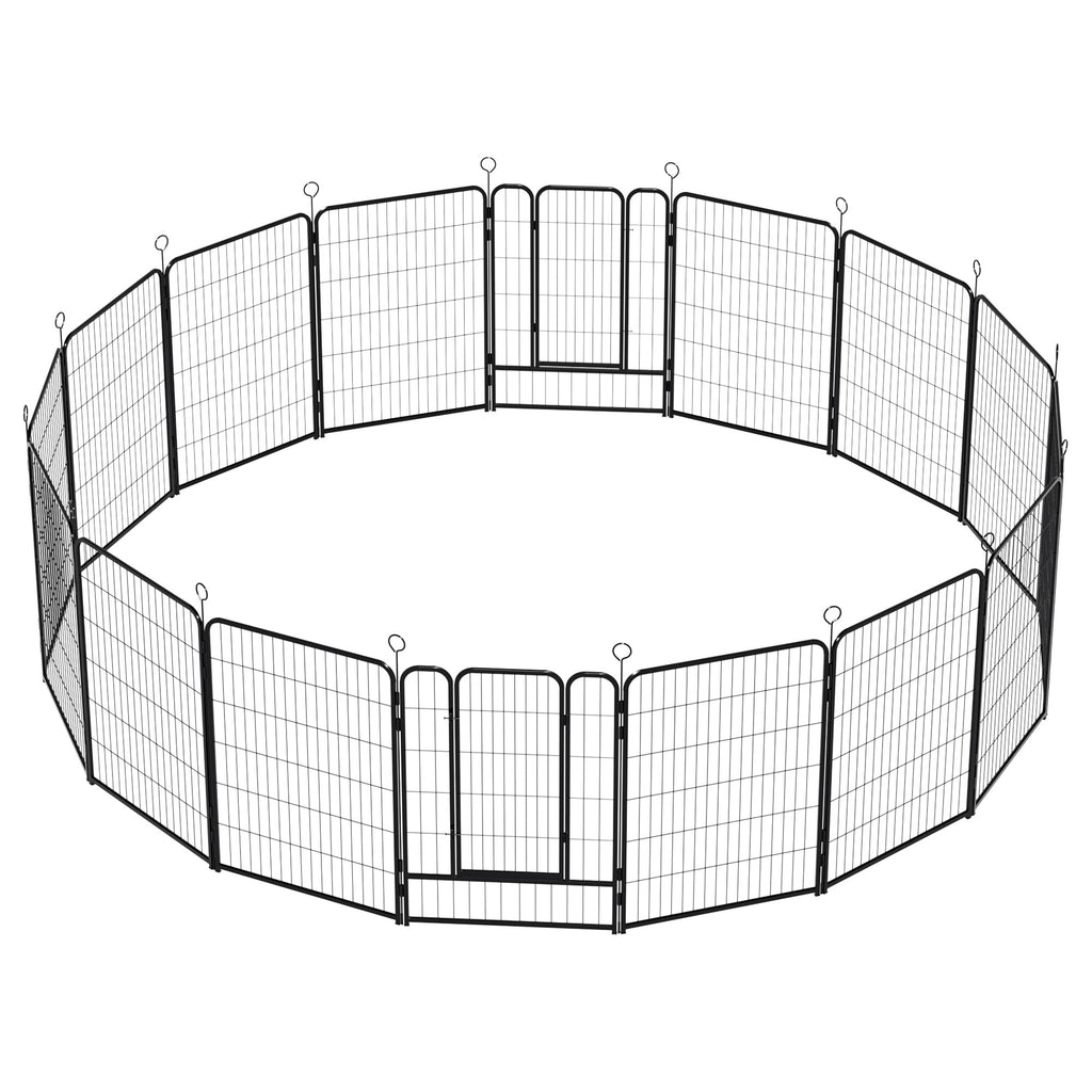 Heavy-Duty Iron Exercise-Pen System Portable Yard Camping Kennel Alternative J78590