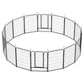 Heavy-Duty Iron Exercise-Pen System Portable Yard Camping Kennel Alternative J78590