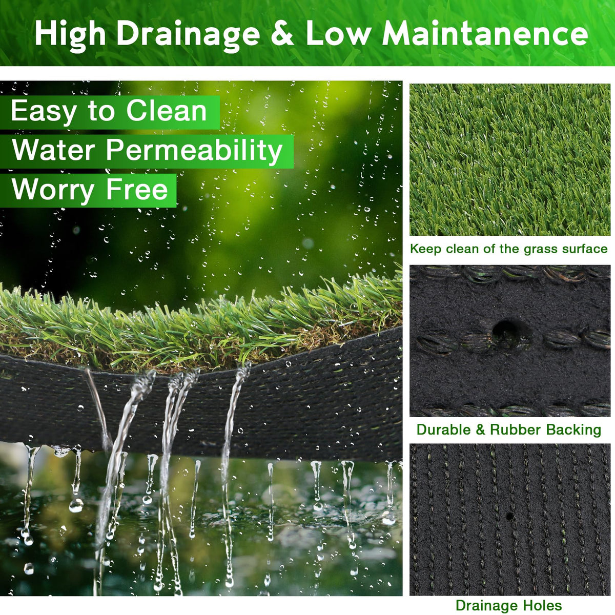 Large Artificial Grass Pad for Dogs Potty, 4 FT X 6 FT V92782