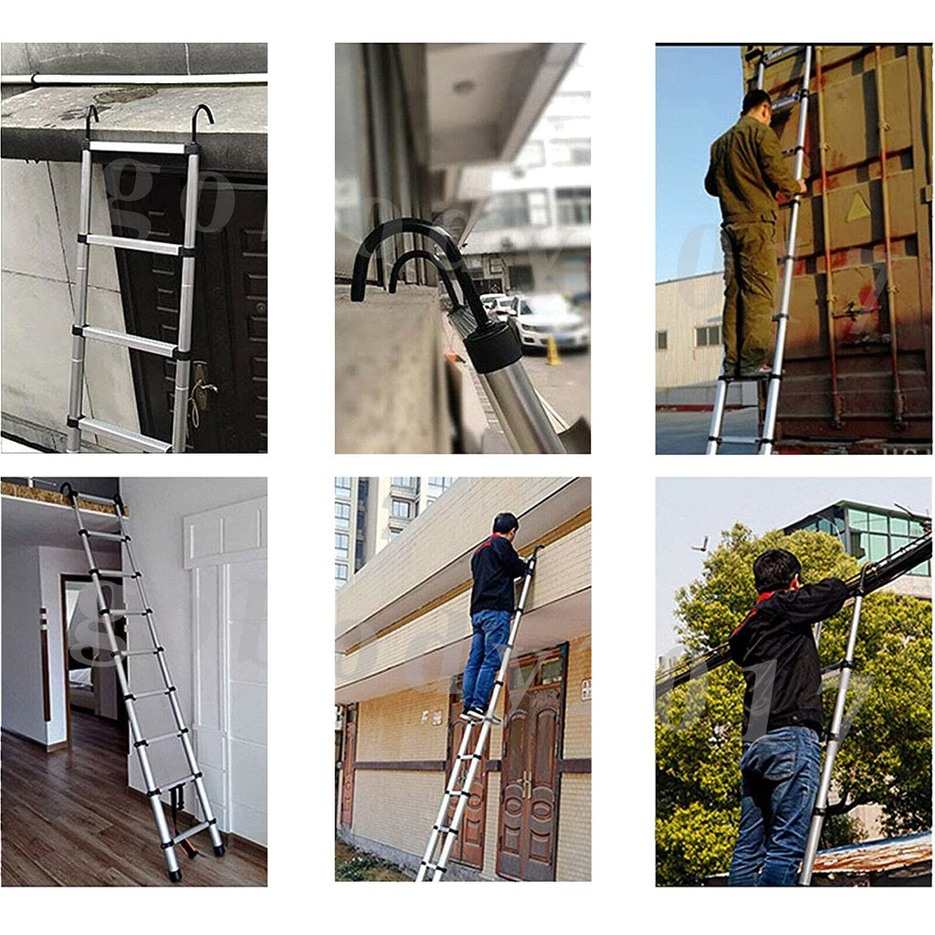 Telescoping Extension Ladder 20.34FT 330 Pound Capacity J280866