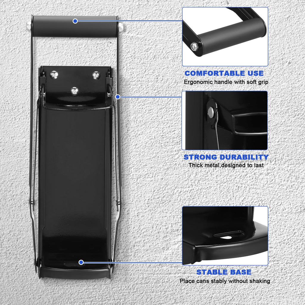 Wall Mounted Can Crusher with Folding Handle A47295