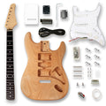 Electric Guitar Kit Okoume Body Maple Neck Ebony Fingerboard F4041