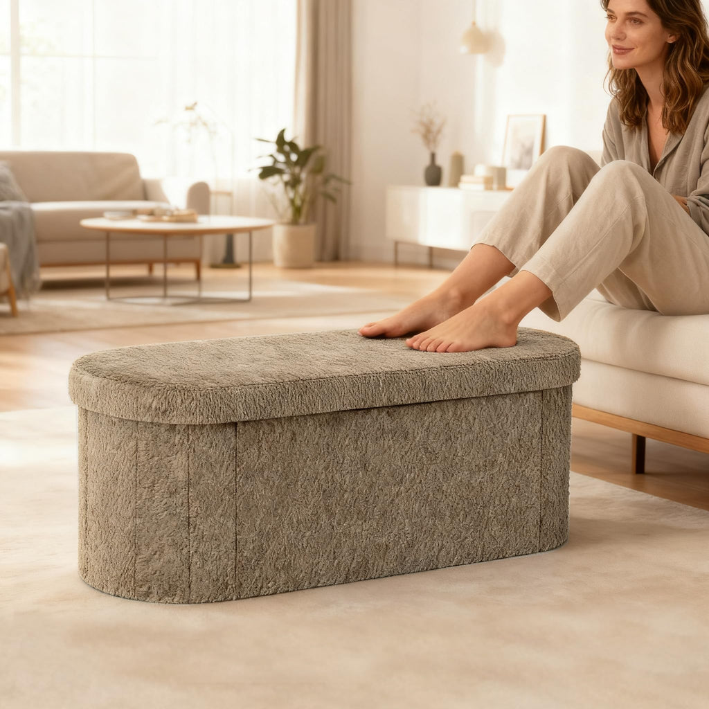 Oval Storage Ottoman F873750