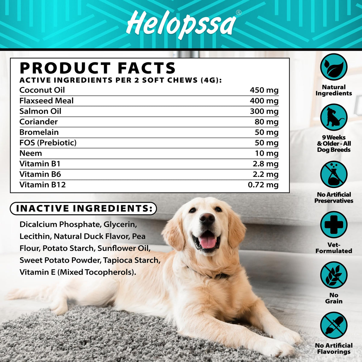 Natural Flea & Tick Chews for Dogs A279930