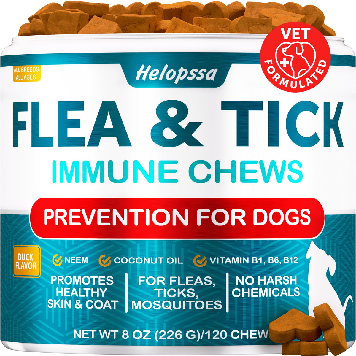 Natural Flea & Tick Chews for Dogs A279930