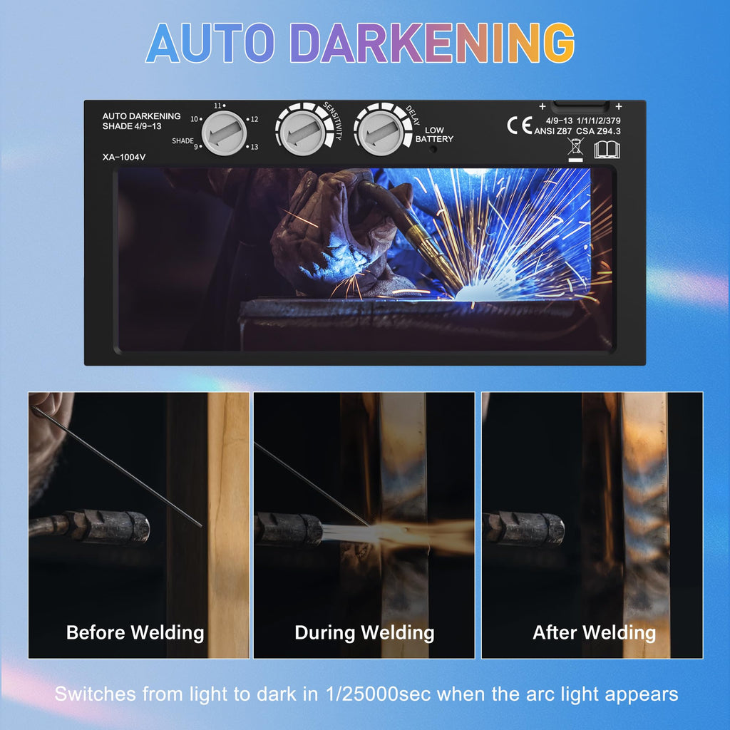 Auto Darkening Welding Lens Variable Shade 4/9-13 G340627