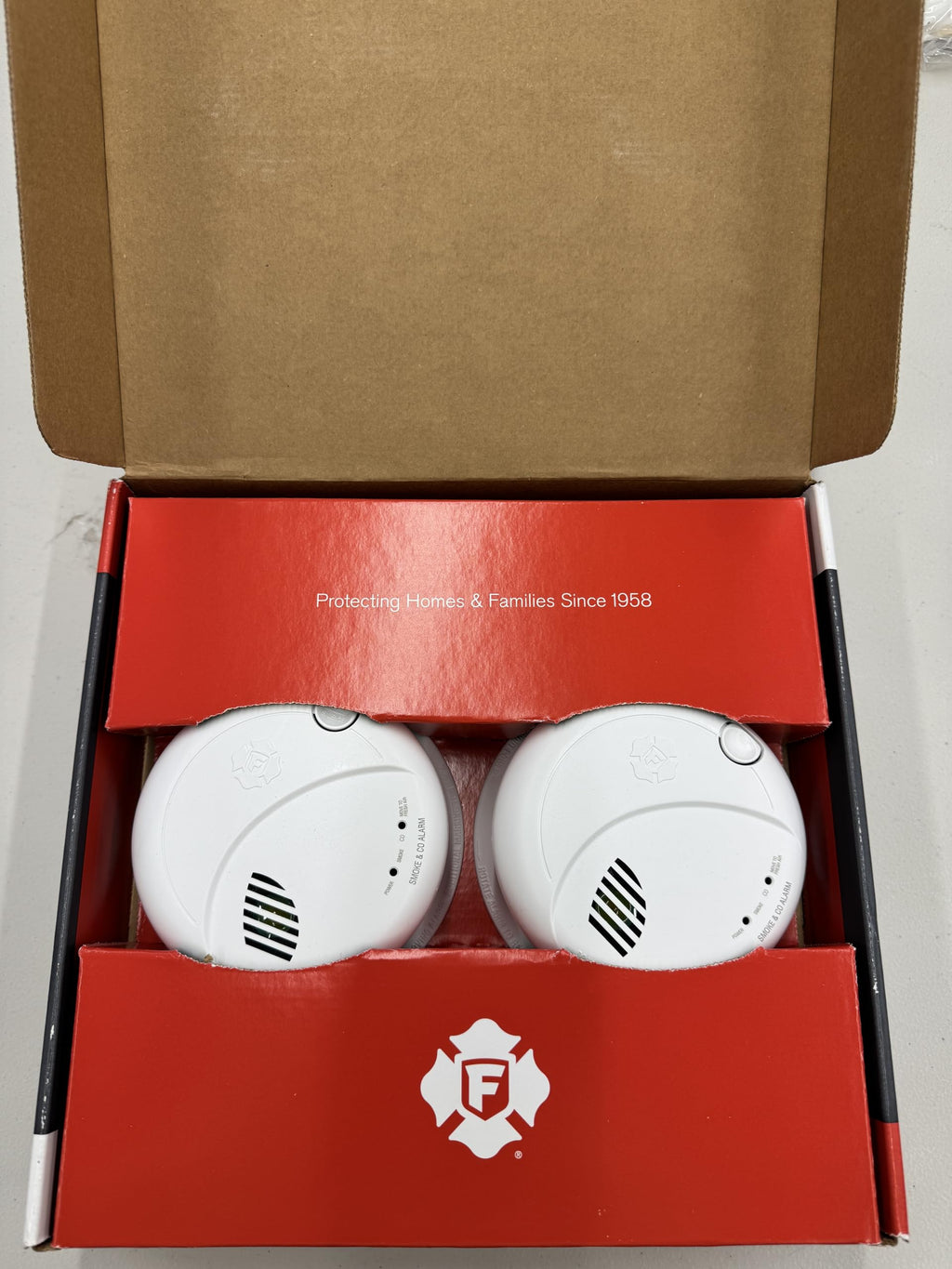 Combination Smoke & Carbon Monoxide Alarm, Hardwire Detector with Battery Backup, 2-Pack G491