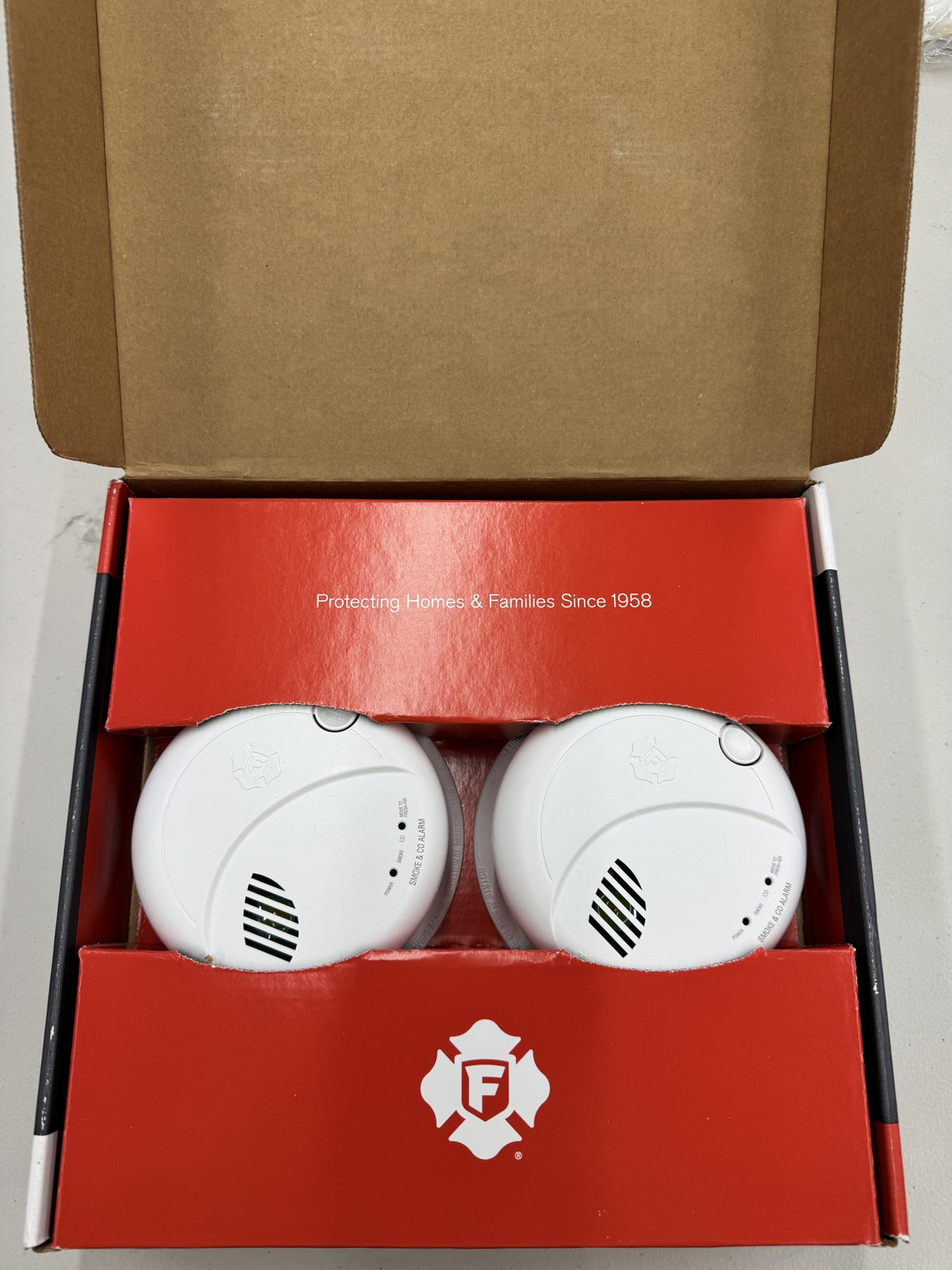 Combination Smoke & Carbon Monoxide Alarm, Hardwire Detector with Battery Backup, 2-Pack G491