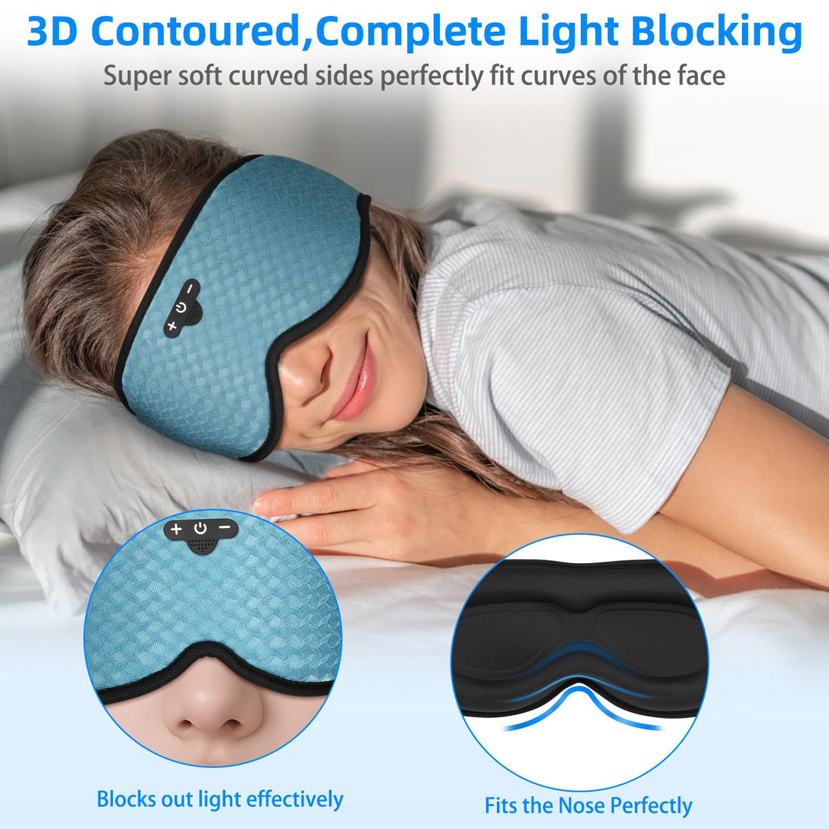 Adjustable Bluetooth 3D Sleep Mask Q89582