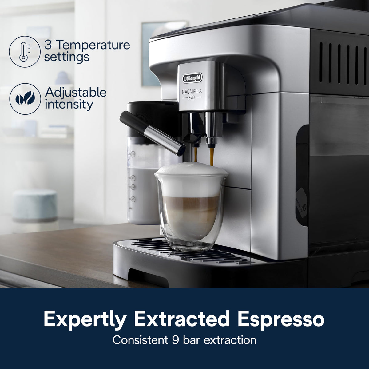Automatic Espresso Machine with Milk Frother D7401