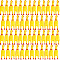 50 Pcs Yellow Rubber Chickens X610