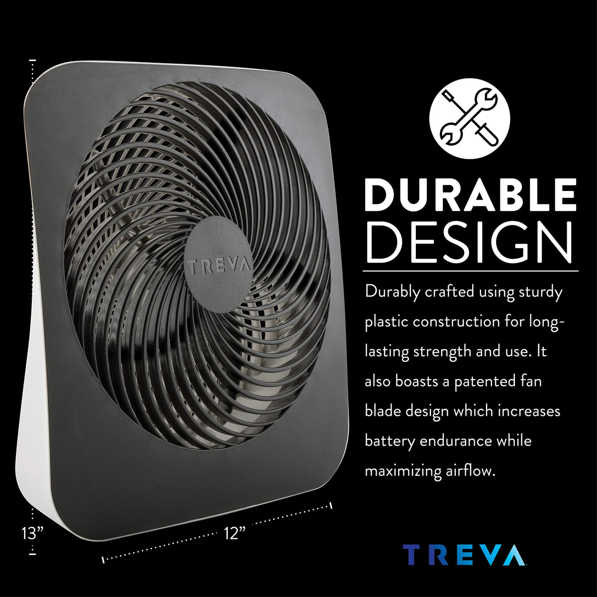 10 in Portable Desk Fan 2-Speed with USB Port Q329262