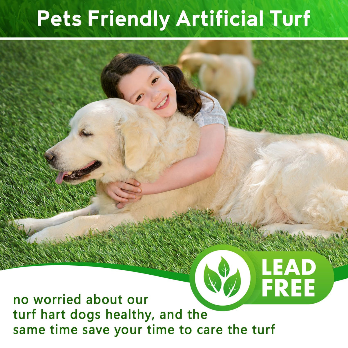 Large Artificial Grass Pad for Dogs Potty, 4 FT X 6 FT V92782