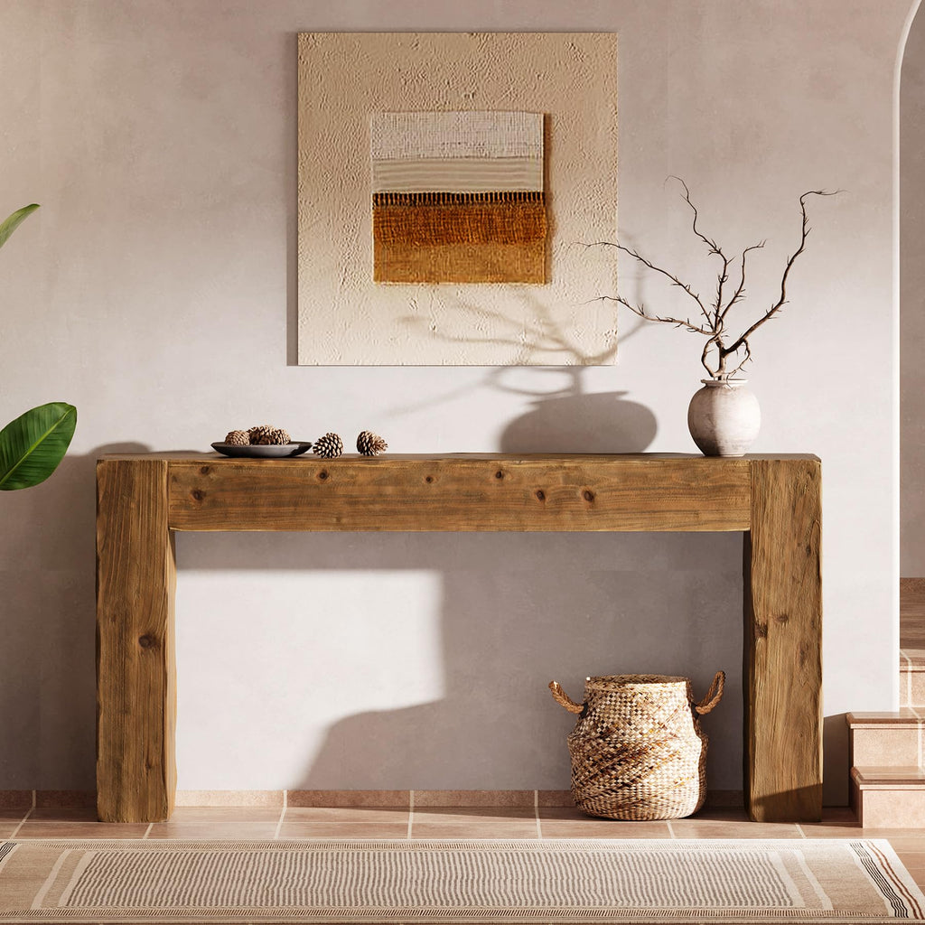 Solid Wood 63-Inch Console Table D7055