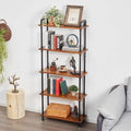 5 Tier Rustic Brown Bookshelf A126346