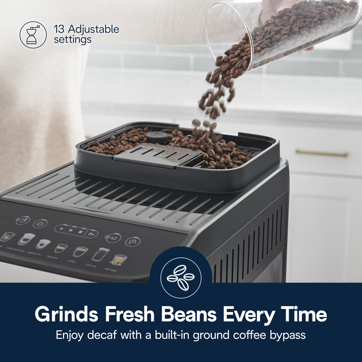 Automatic Espresso Machine with Milk Frother D7401