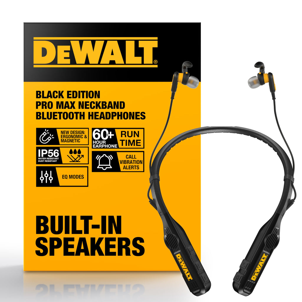 Black 2-in-1 Neckband Bluetooth Headphones P43810