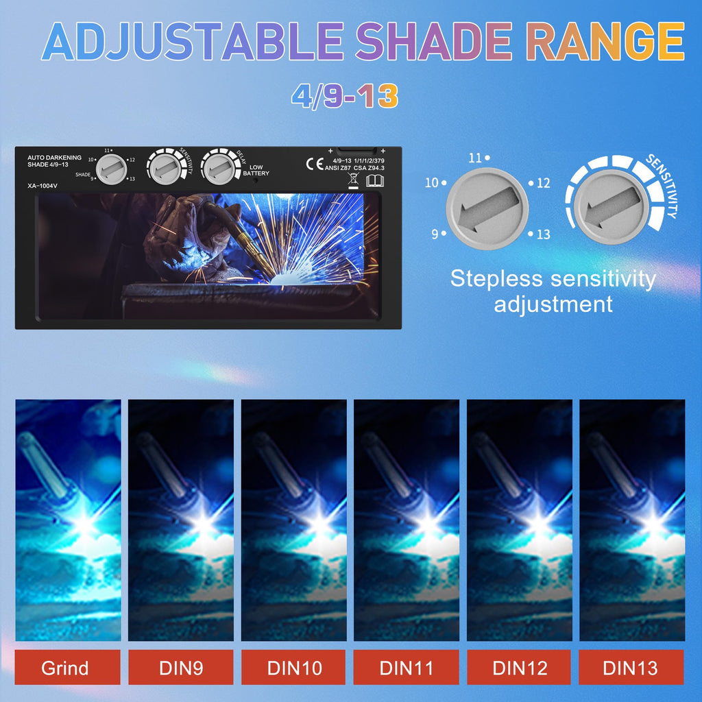 Auto Darkening Welding Lens Variable Shade 4/9-13 G340627