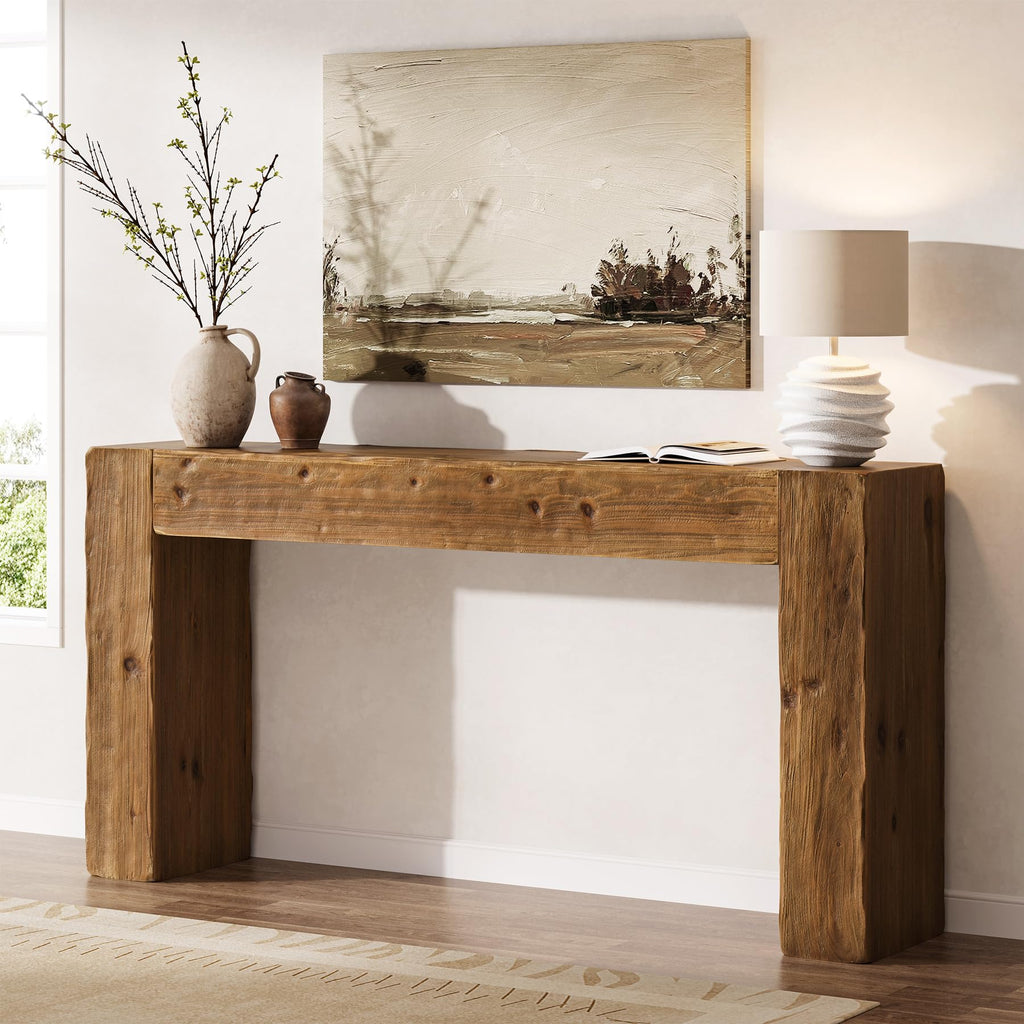 Solid Wood 63-Inch Console Table D7055