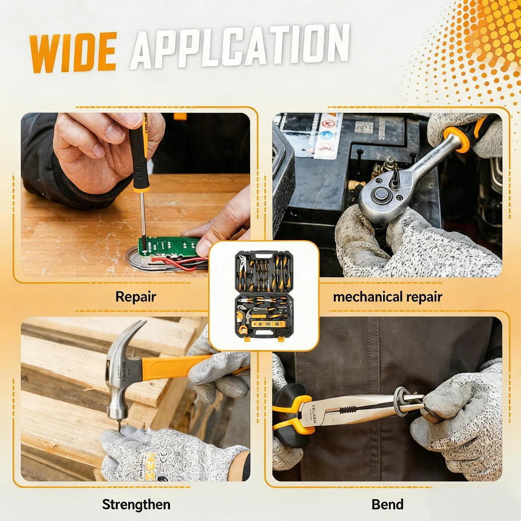 Household Tool Set with Toolbox M19132