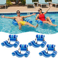 4 Packs Inflatable Pool Floats Chairs J692821