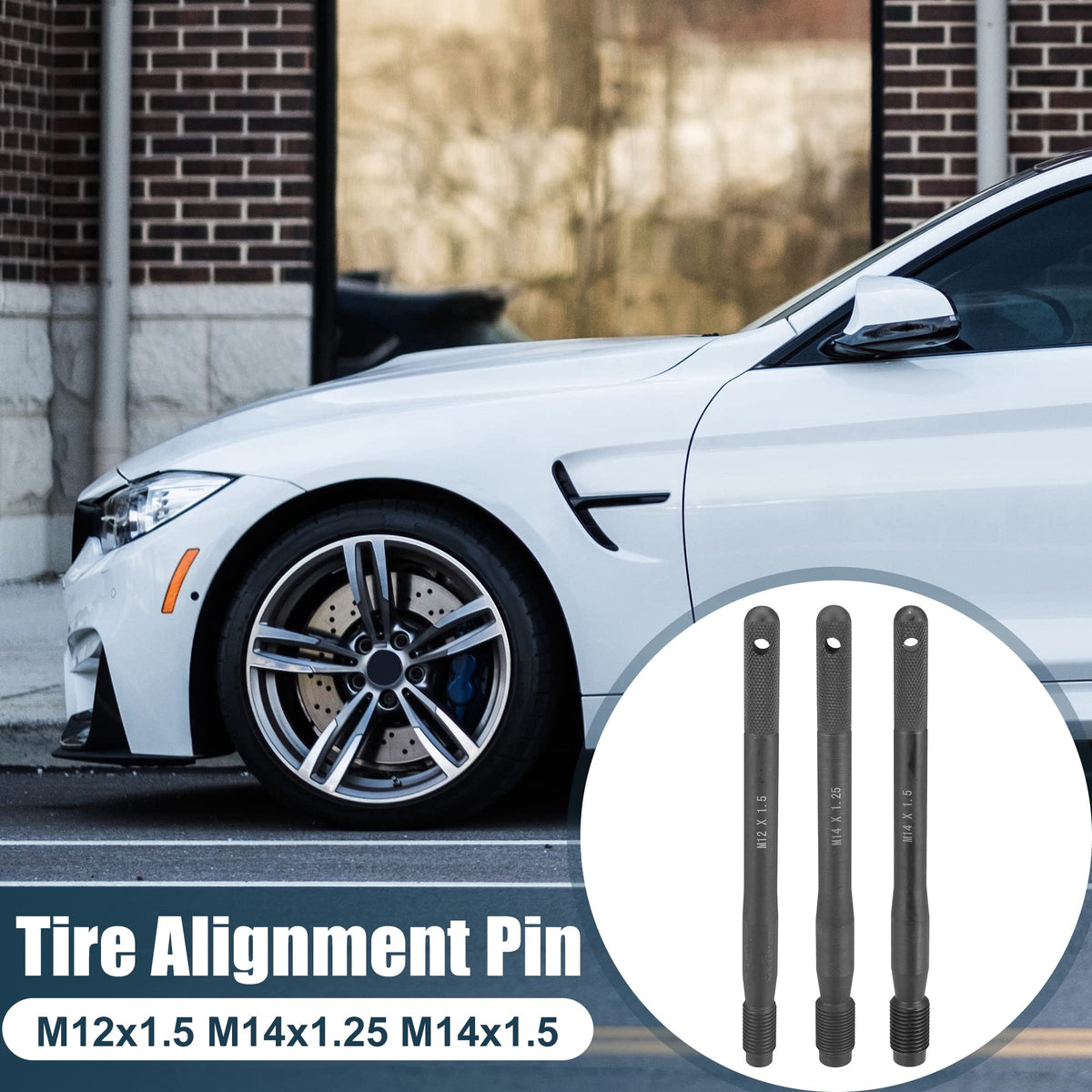 Black M12x1.5 M14x1.5 M14x1.25 Wheel Hangers Alignment Pin Q983