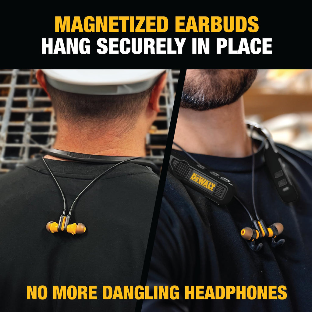 Black 2-in-1 Neckband Bluetooth Headphones P43810
