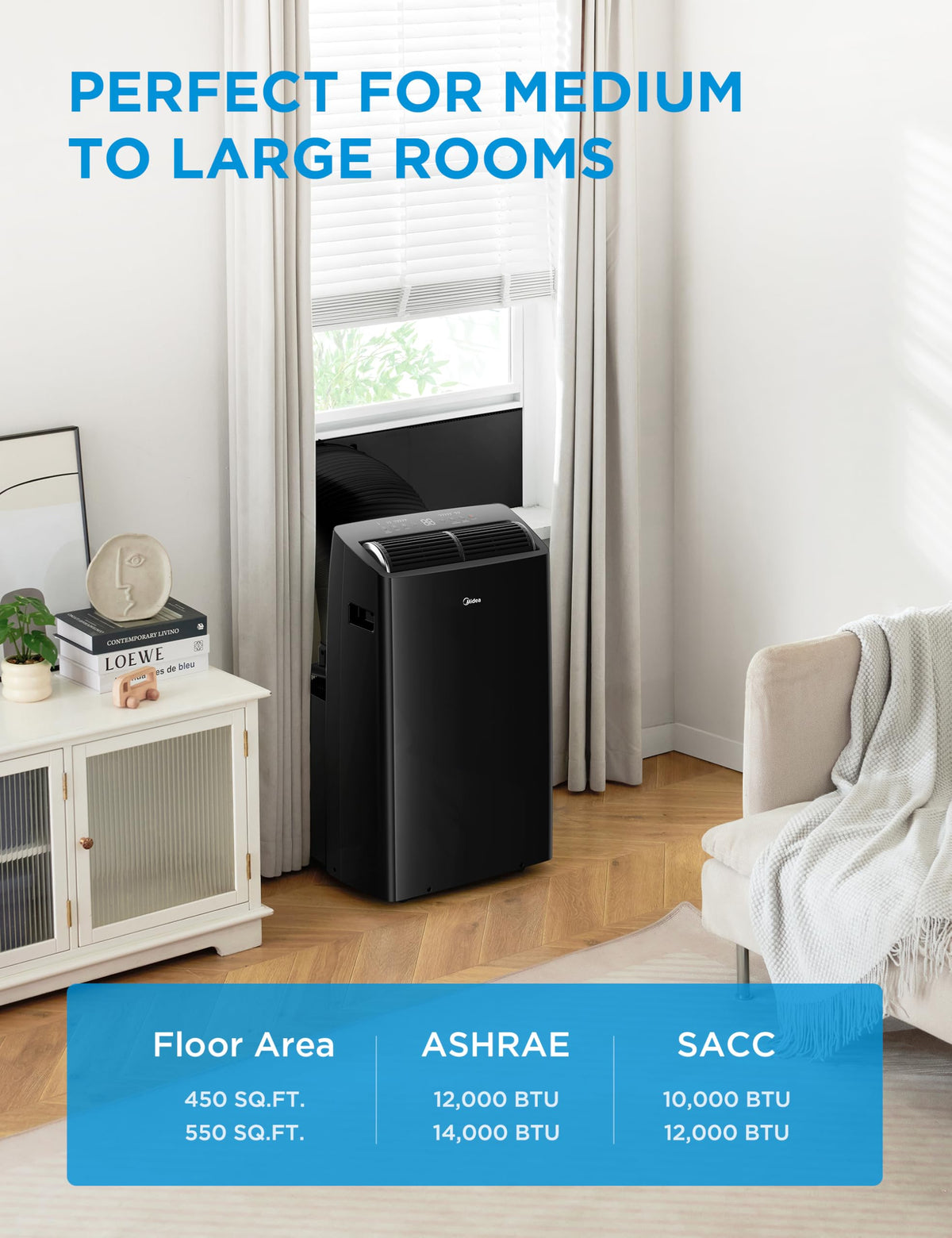 14,000 BTU Portable Air Conditioner with Heat B902364