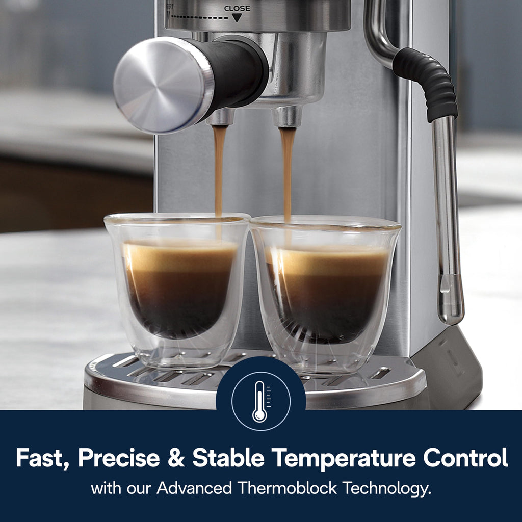 Compact Espresso Machine with Milk Frother S107907