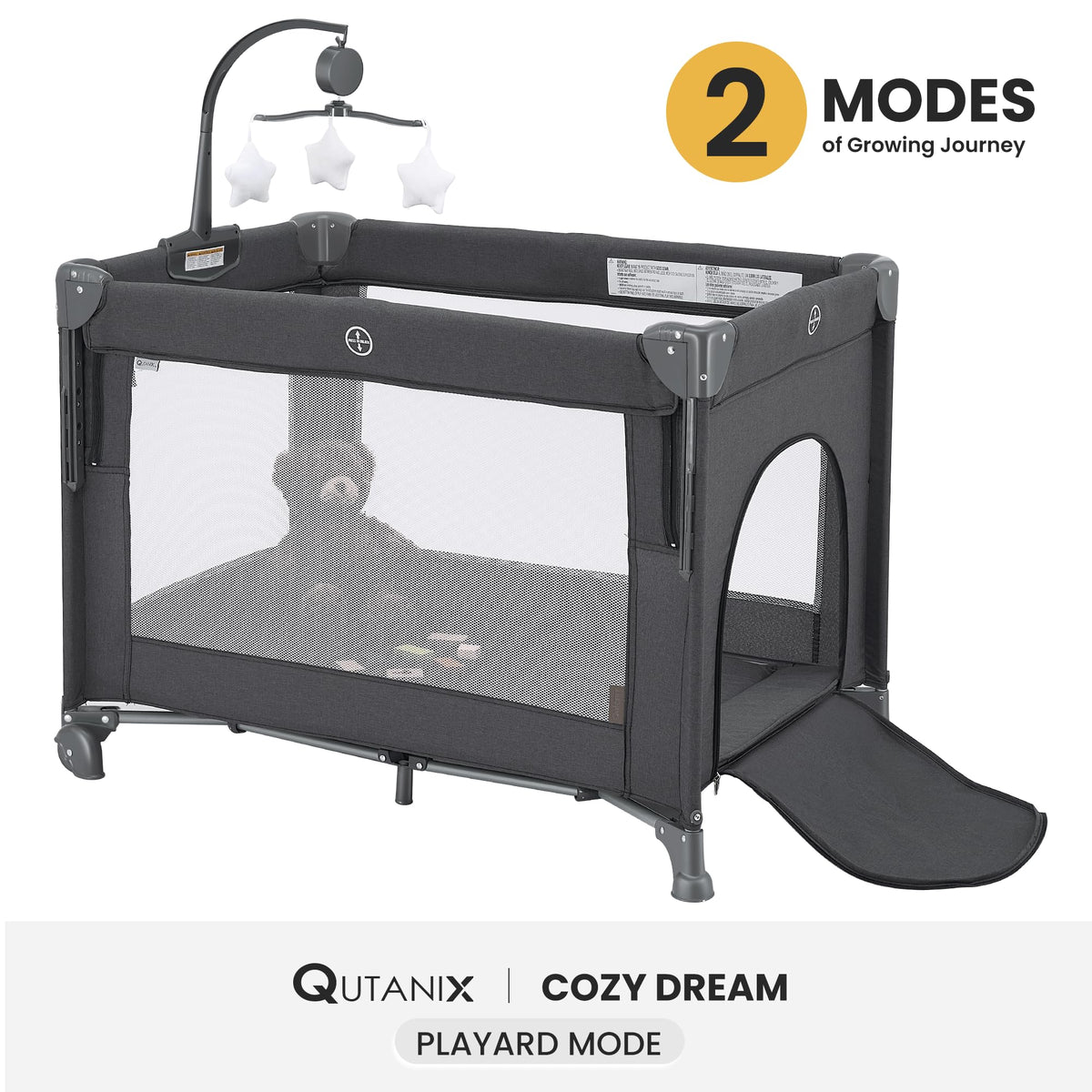 2-in-1 Pack and Play with Mattress, Bassinet and Playpen R41179