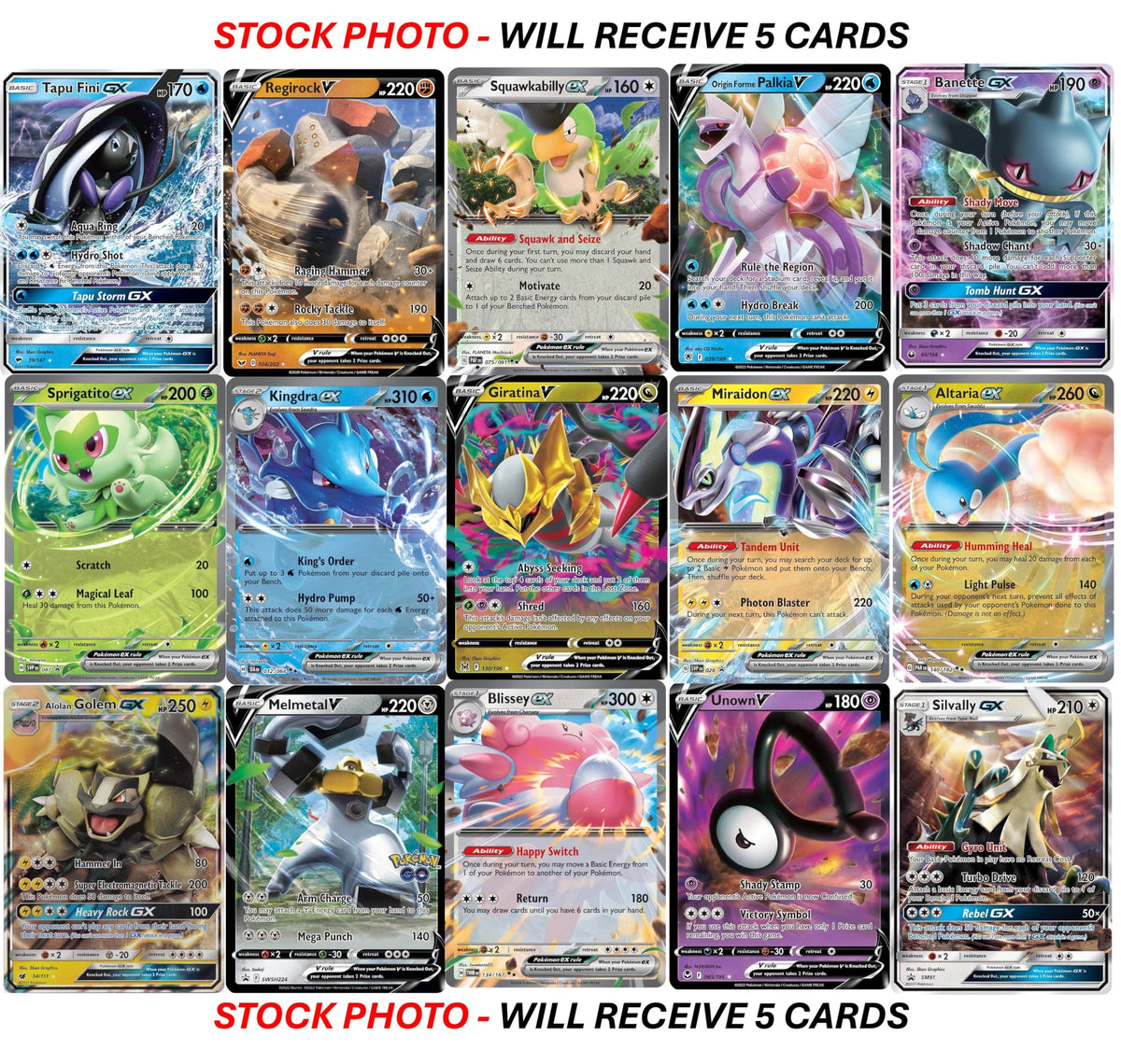 Pokemon Ultra Rare Card Lot G49844