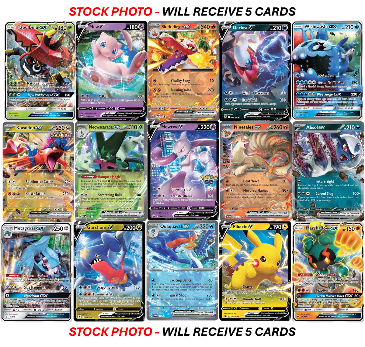 Pokemon Ultra Rare Card Lot G49844