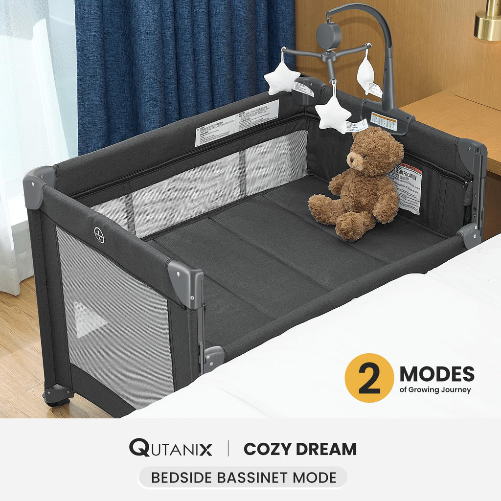 2-in-1 Pack and Play with Mattress, Bassinet and Playpen R41179