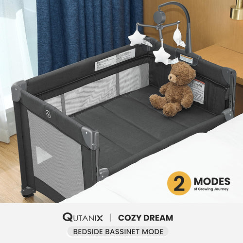 2-in-1 Pack and Play with Mattress, Bassinet and Playpen R41179