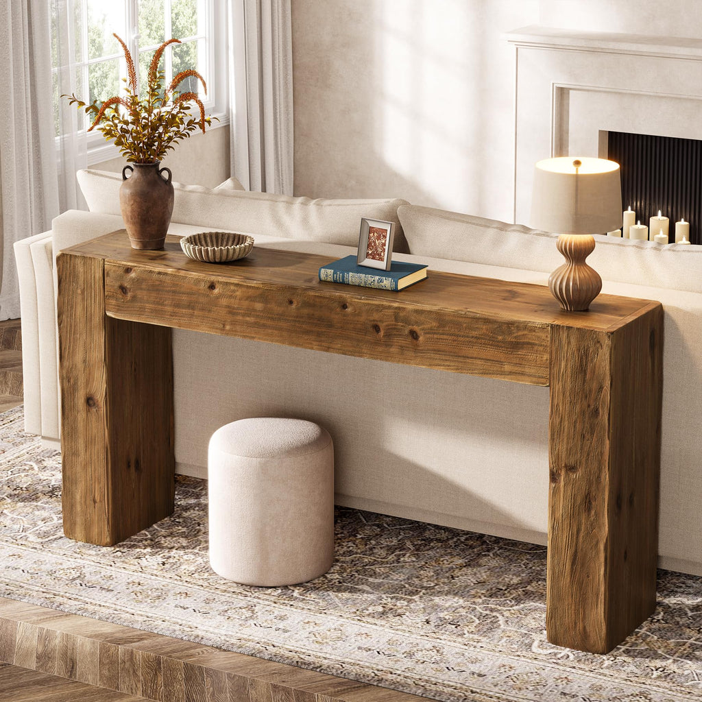 Solid Wood 63-Inch Console Table D7055